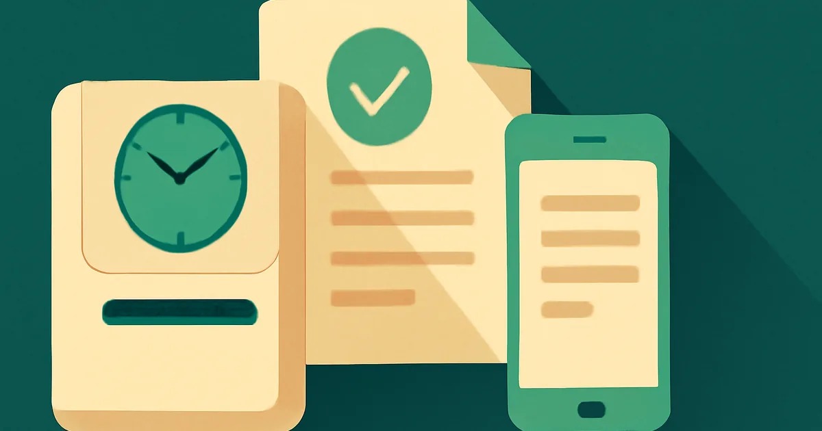 Controle de ponto para equipe externa
